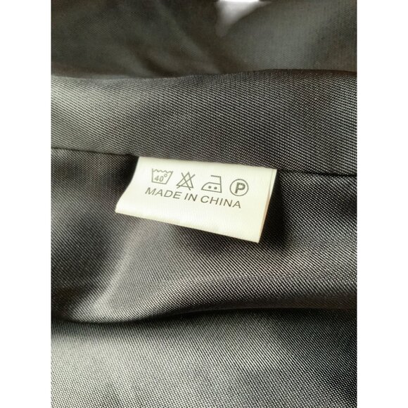 A N L JACKET black CH36 H40 26 long Medium pearl buttons - Picture 9 of 10